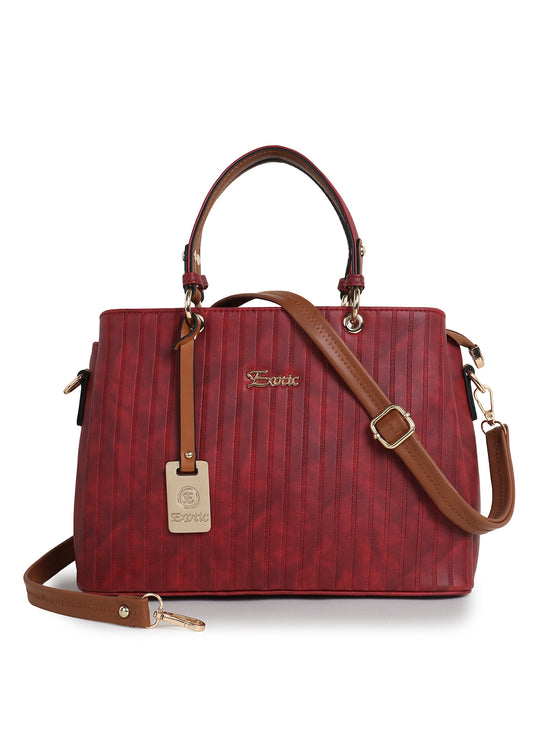 Exotic Women's Striped Line Handbag