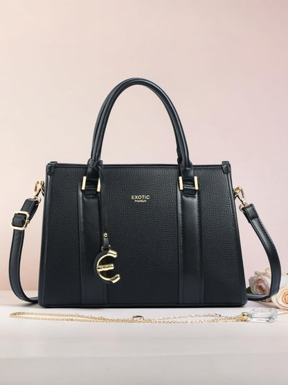 EXOTIC Premium Orlina Duotone Structured Handbag