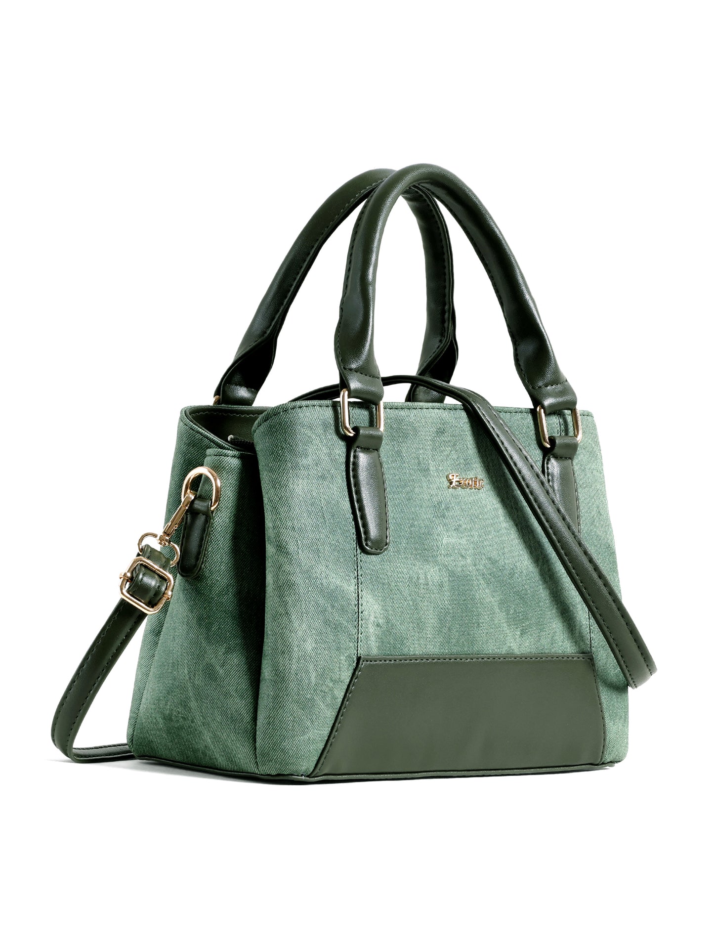 Exotic Three section Denim Bag