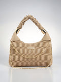 Exotic Premium Celestia Quilted Hobo Shoulder bag (Khaki)