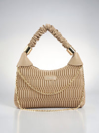 Exotic Premium Celestia Quilted Hobo Shoulder bag (Khaki)