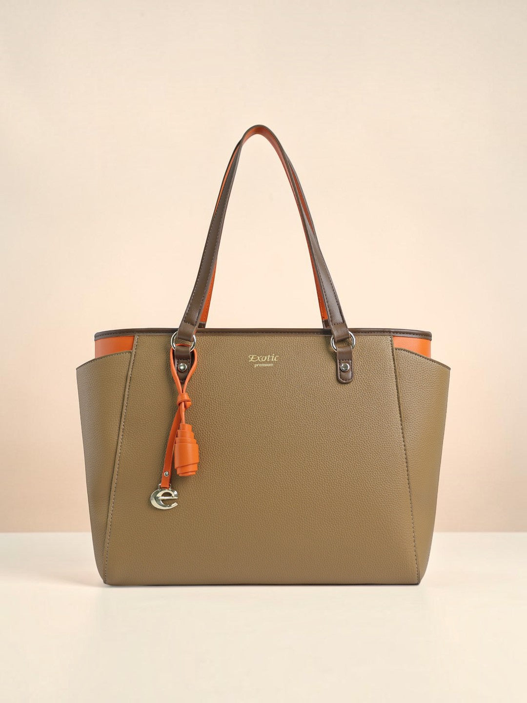 Exotic Amara Structured Black Tote Bag