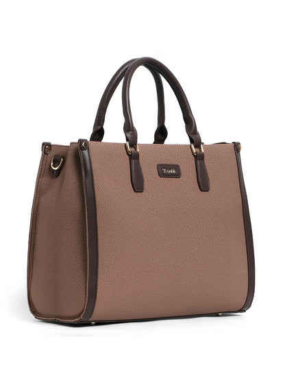 Exotic Structured Executive Oversize Tote/Hand Bag (Wine)