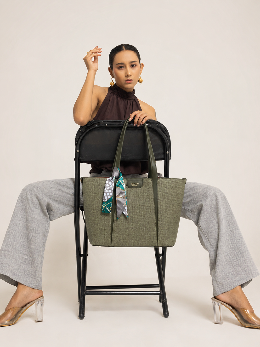 Exotic Premium Serelle Weave Structured Tote Bag