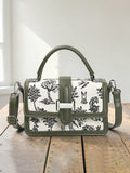Exotic Rosetta Structured Sling Bag (Green)