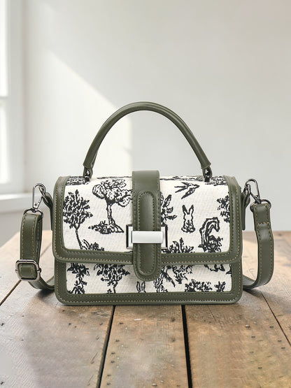 Exotic Rosetta Structured Sling Bag