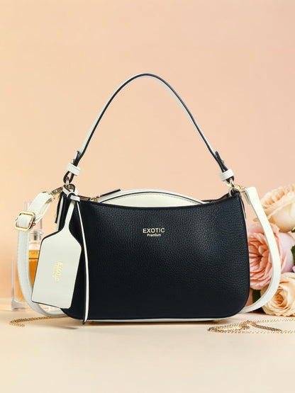 Exotic Premium Azure Curve Shoulder Bag