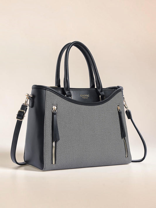 Exotic Alvara Tote Bag for Women (Black)