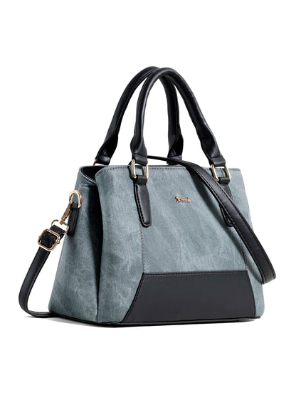 Exotic Three section Denim Bag