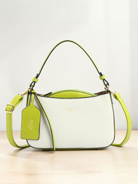 Exotic Premium Azure Curve Shoulder Bag (White)
