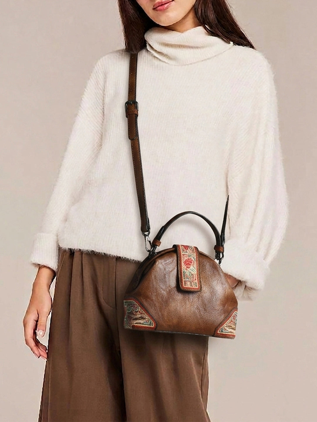 Exotic Zenvira Artisan Satchel Bag