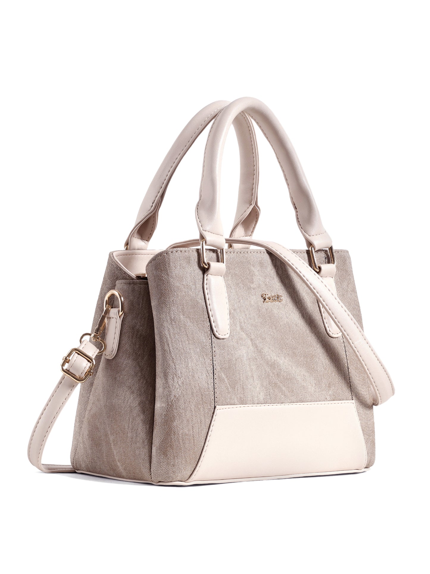 Exotic Three section Denim Bag