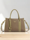 EXOTIC Premium Orlina Duotone Structured Handbag (White) - EXOTIC Premium Orlina Duotone Structured Handbag (Green)