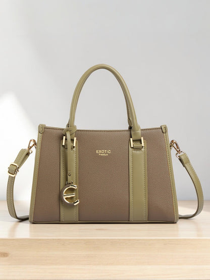 EXOTIC Premium Orlina Duotone Structured Handbag
