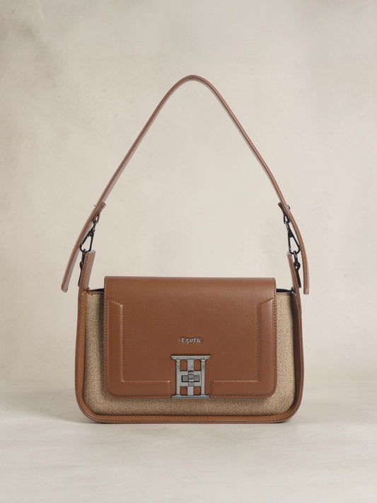 Exotic Ravelle Structured Shoulder Bag for Women