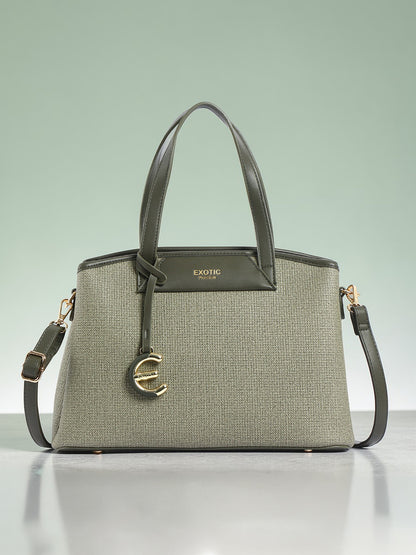 Exotic Evara Structured Satchel Handbags