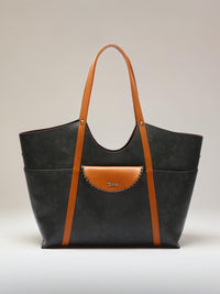 Exotic Veltrix Arc Tote Bag for Women (Black)