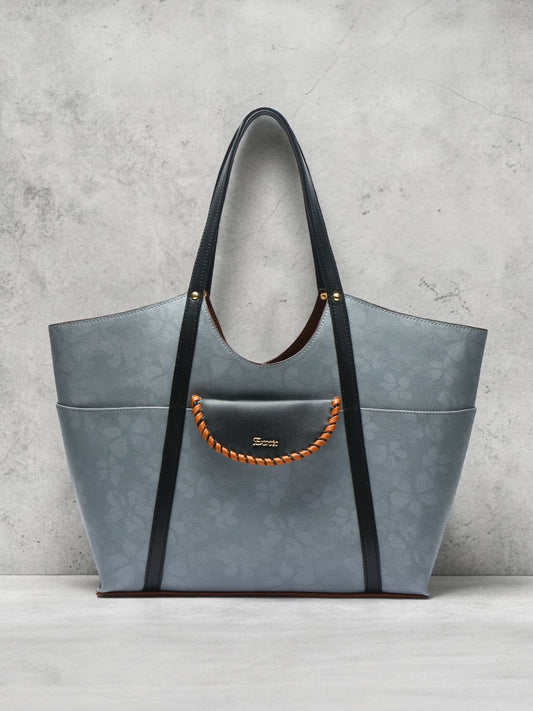 Exotic Veltrix Arc Tote Bag for Women (Grey)