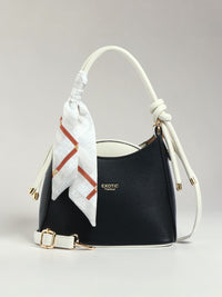 Exotic Elara Knot Hobo Shoulder Bag (Black)