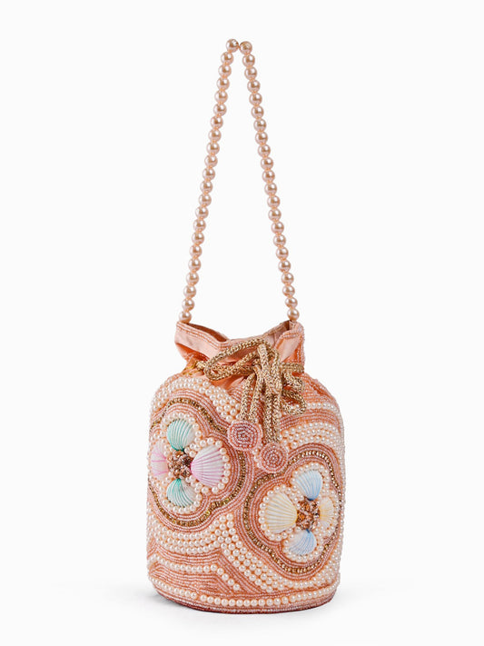 EXOTIC Zunaira Pearl Embellished Potli Bag for Women