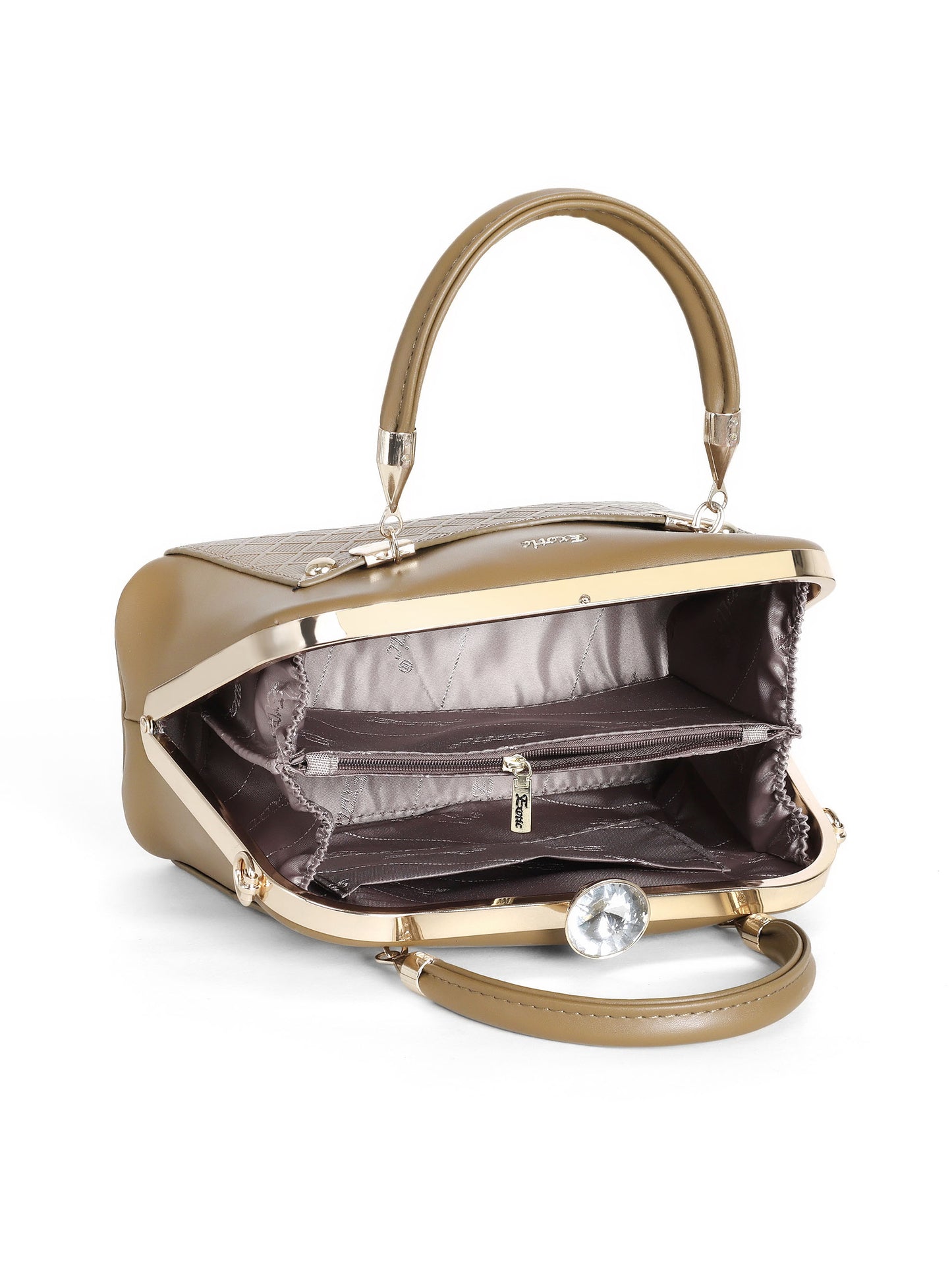 Exotic Diamond Evening Bag (Khaki)