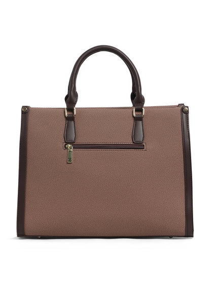 Exotic Structured Executive Oversize Tote/Hand Bag (Wine)