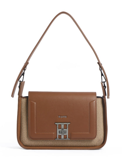 Exotic Ravelle Structured Shoulder Bag for Women