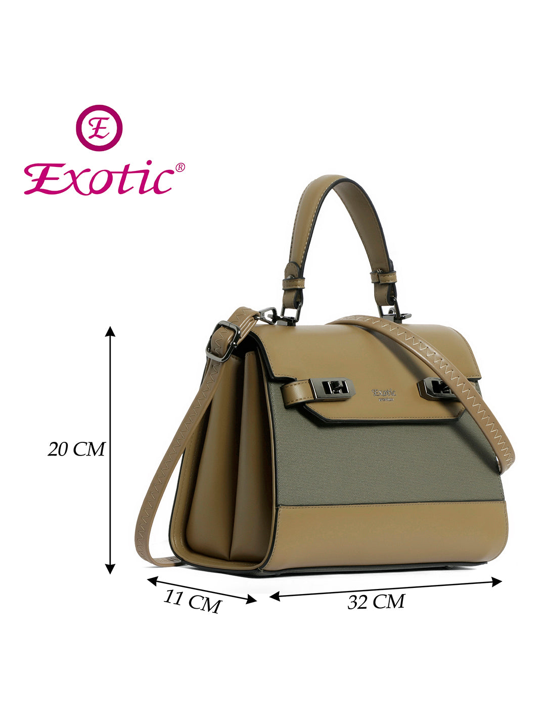 Exotic Dualtone Textured Handbag
