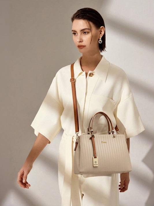 Exotic Women's Striped Line Handbag