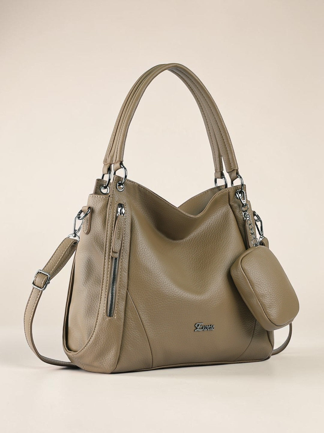 Exotic Pebbled Hobo Stylish Shoulder Bag