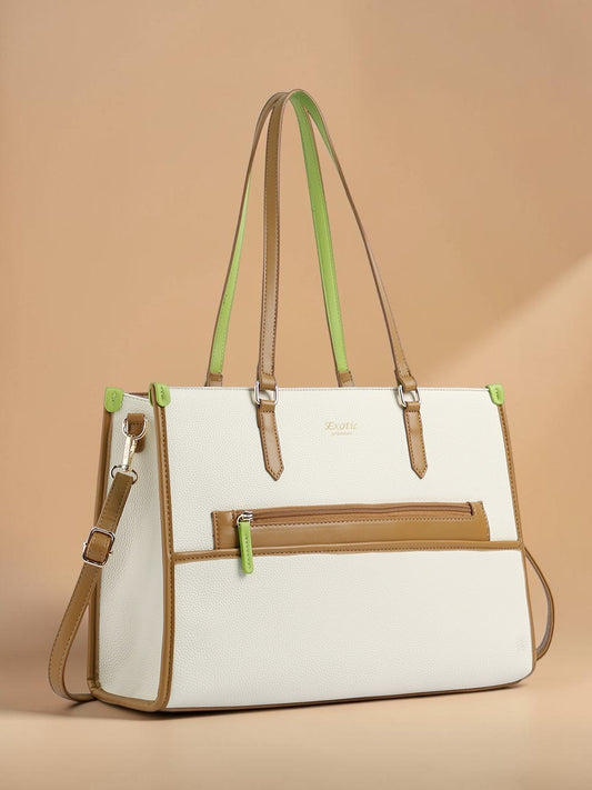 Exotic Aria Tote Handbag with Laptop Compartment