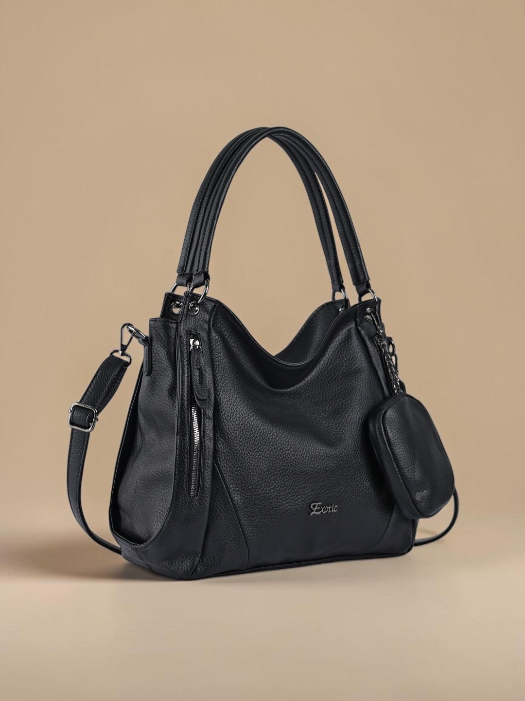 Exotic Pebbled Hobo Stylish Shoulder Bag