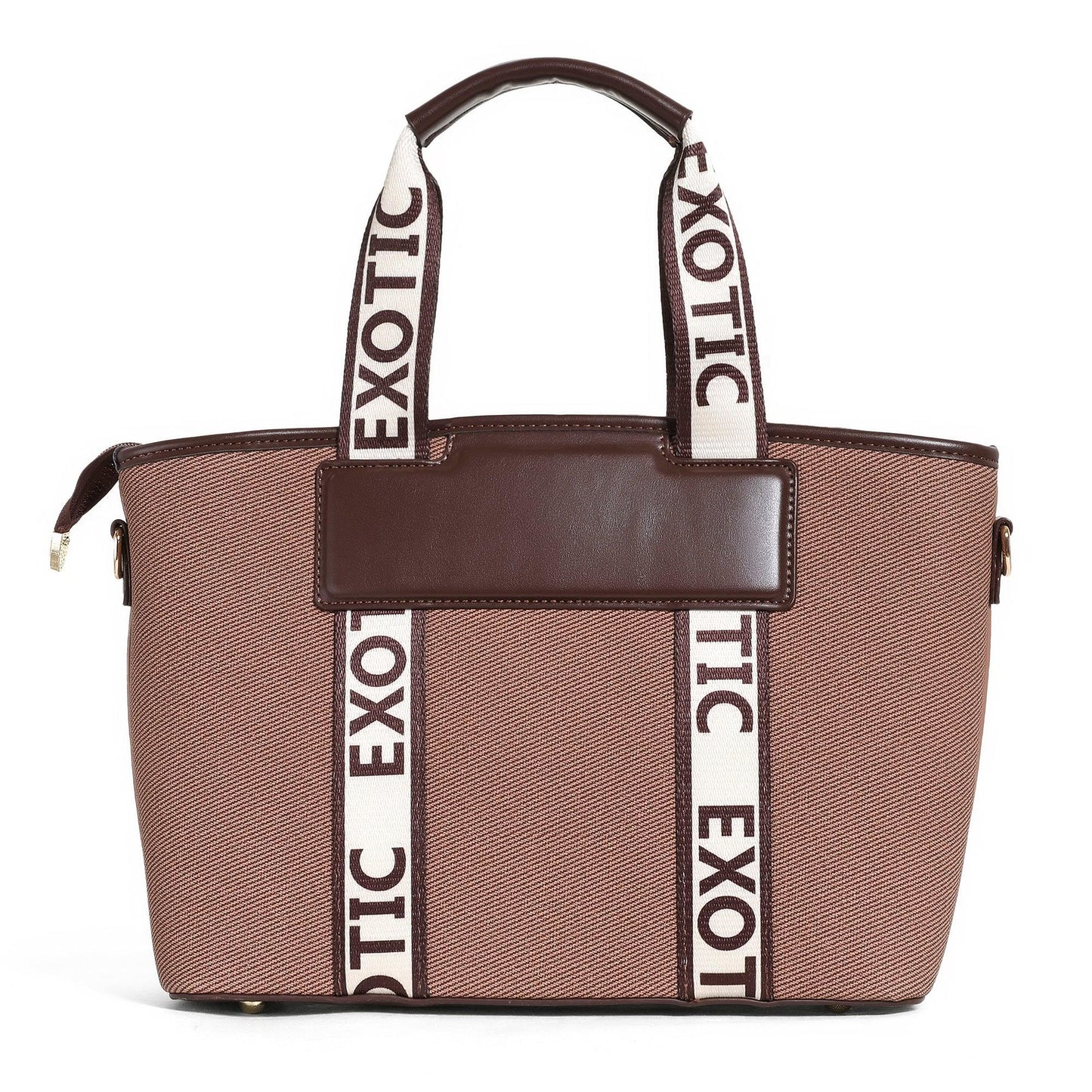 Exotic Premium Logo-Strap Women’s Tote Handbag - exoticstore