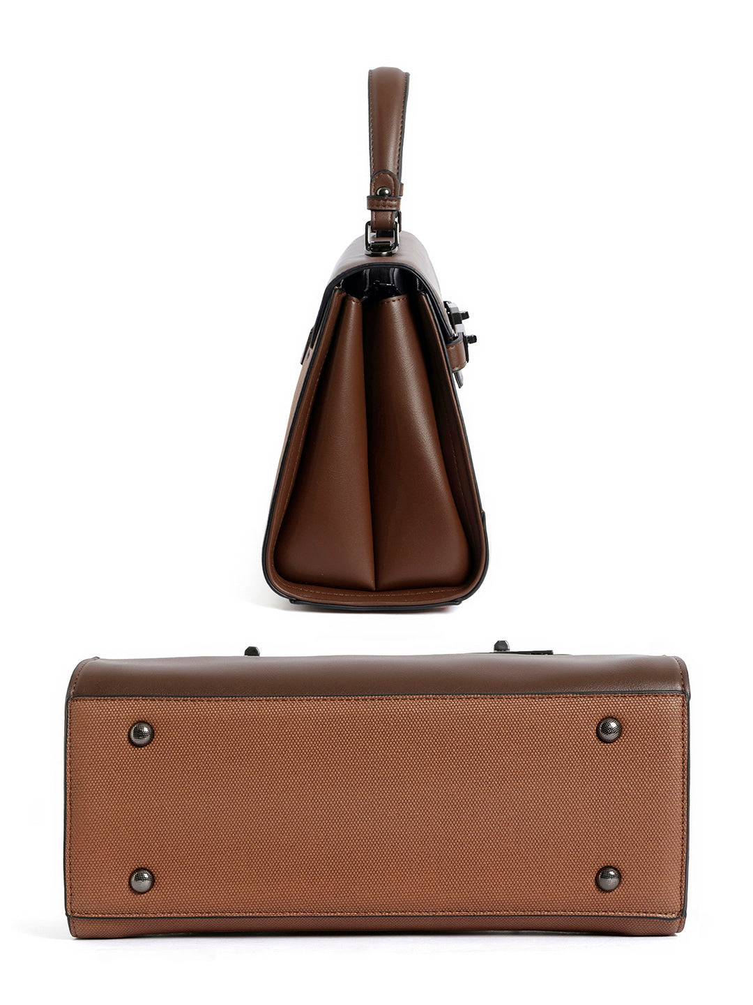 Exotic Dualtone Textured Handbag