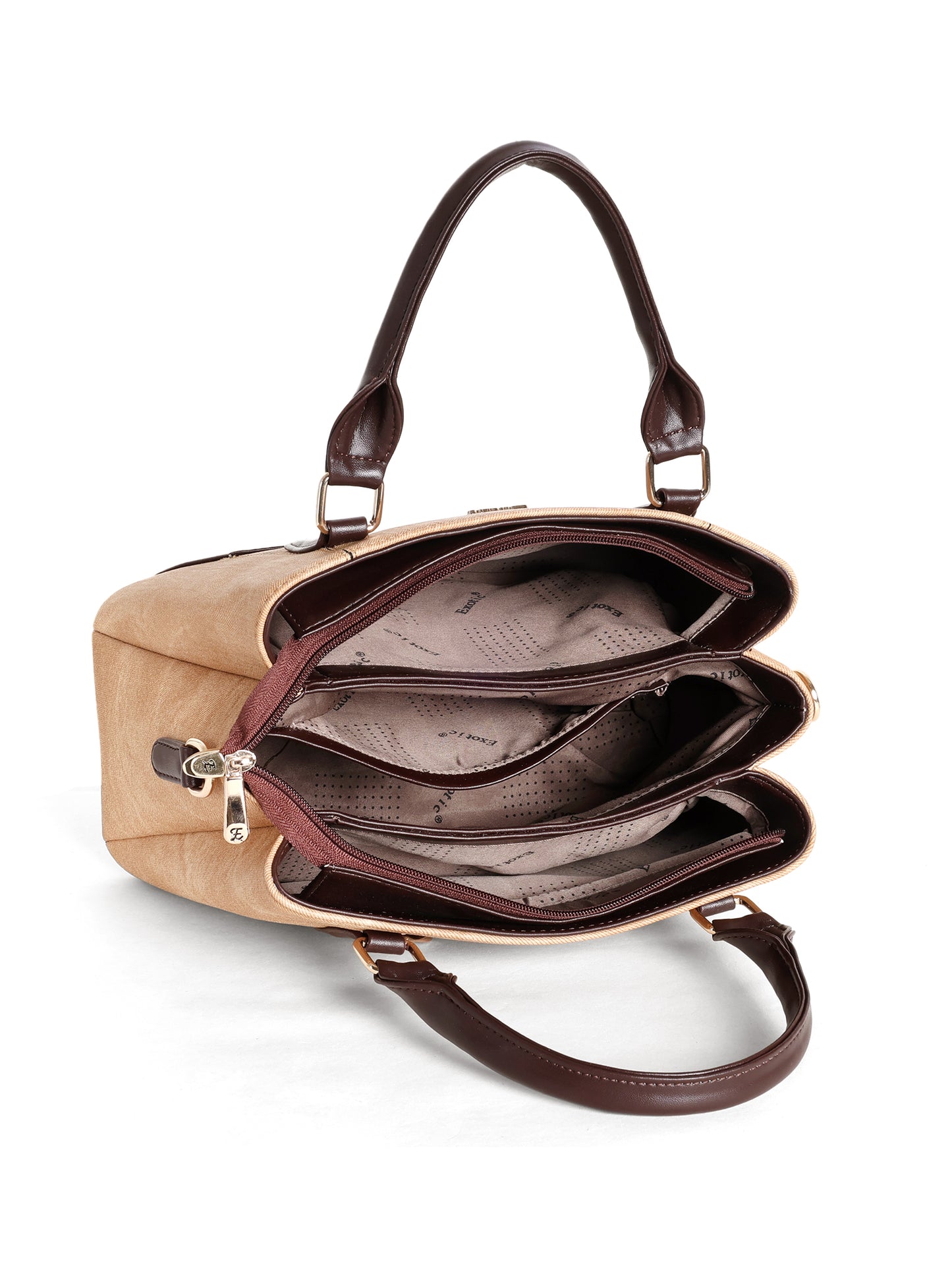 Exotic Three section Denim Bag