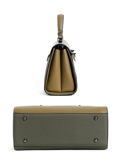 Exotic Dualtone Textured Handbag