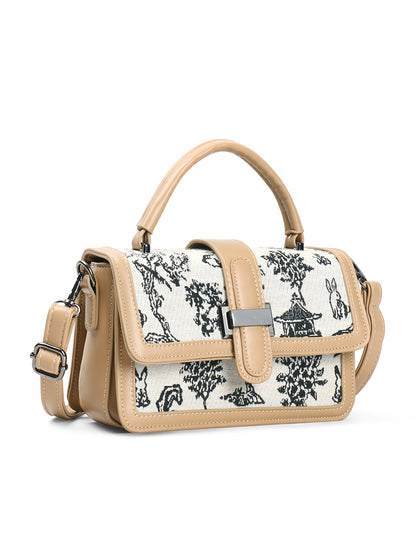 Exotic Rosetta Structured Sling Bag