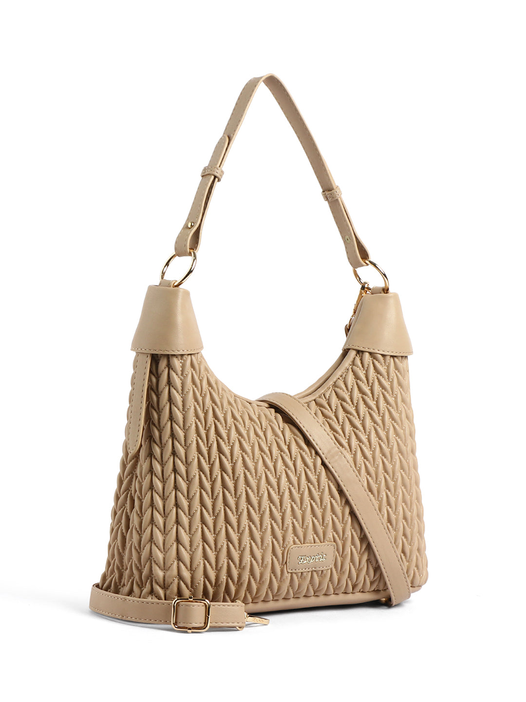 Exotic Elaris Quilted Hobo Shoulder Bag
