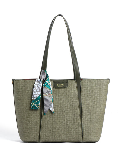 Exotic Premium Serelle Weave Structured Tote Bag
