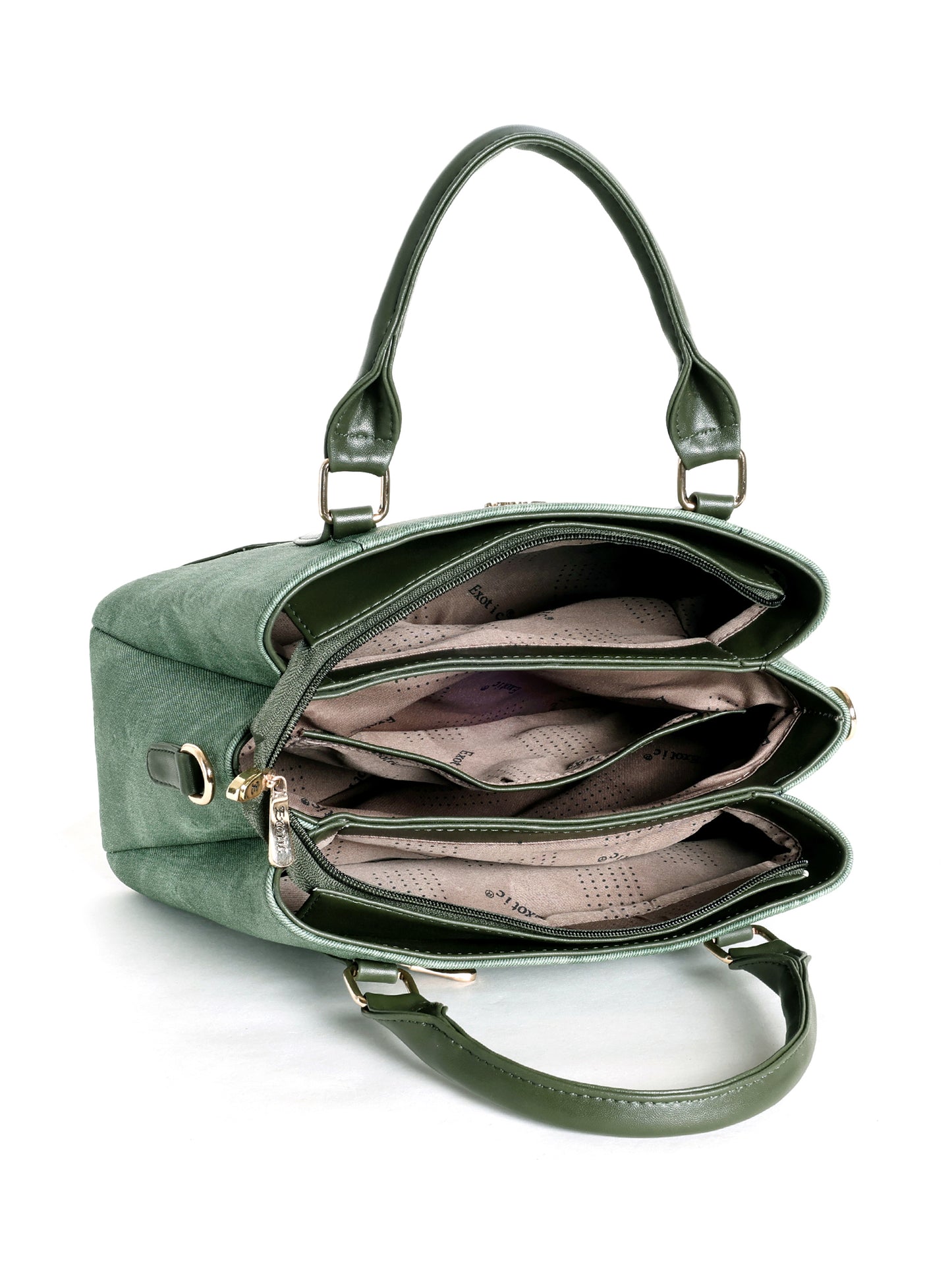 Exotic Three section Denim Bag