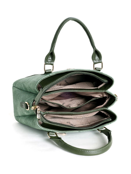 Exotic Three section Denim Bag