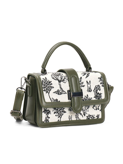 Exotic Rosetta Structured Sling Bag