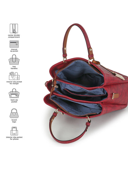 Exotic Women's Striped Line Handbag