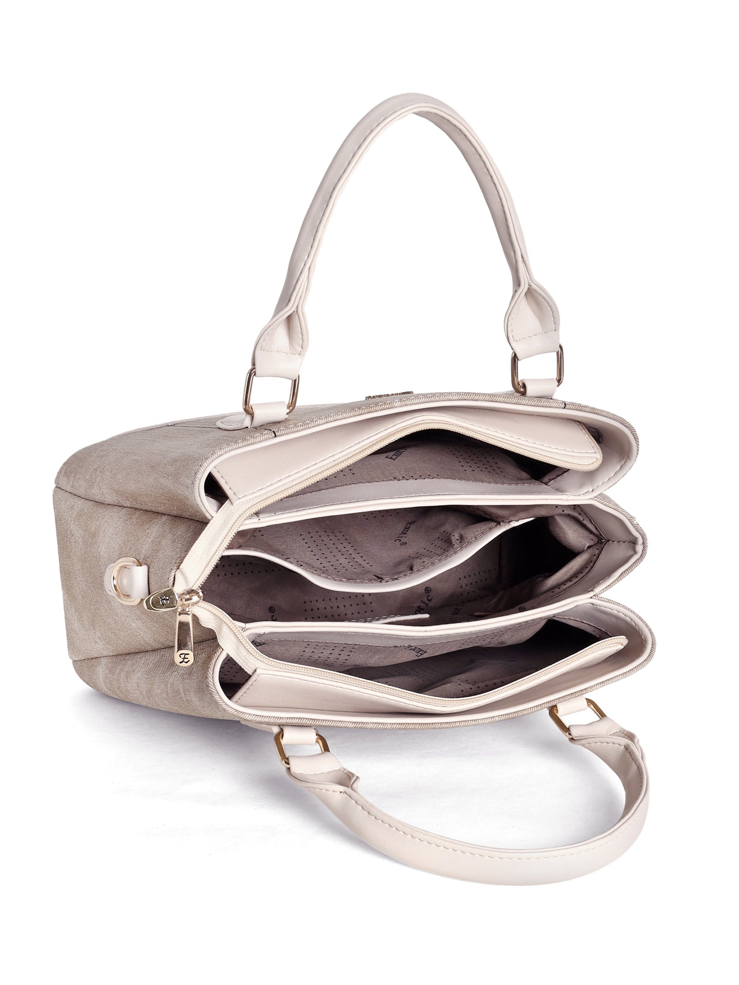 Exotic Three section Denim Bag