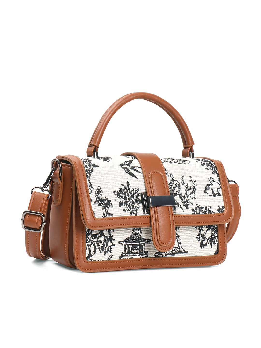 Exotic Rosetta Structured Sling Bag