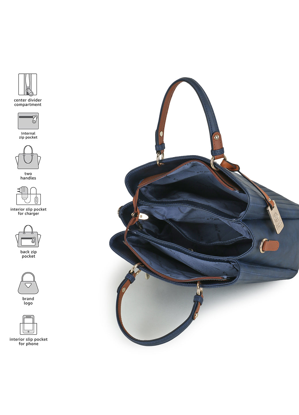 Exotic Women's Striped Line Handbag