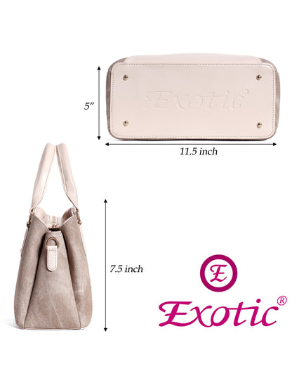 Exotic Three section Denim Bag