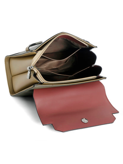 Exotic Dualtone Textured Handbag