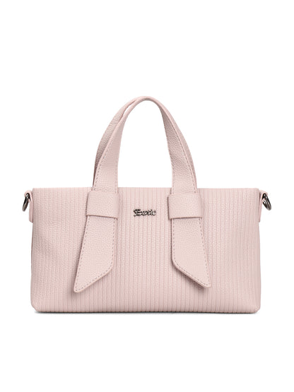 Exotic Valeria Satchel Sling Bag for Women Textured Leatherette Top Handle & Detachable Crossbody Strap