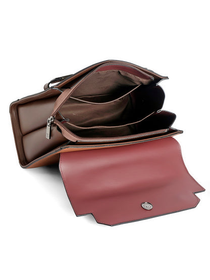Exotic Dualtone Textured Handbag